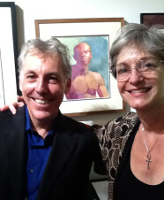 ART - Steve Ross and Roz at his opening in Chelsea 2011