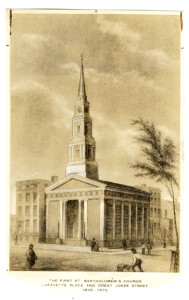 Church- early 1835 - Great Jones Street - St. Bart's - early church 1835