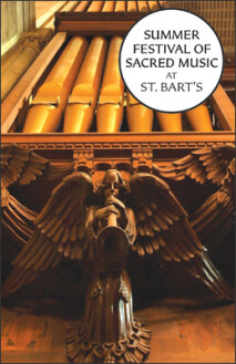 Summer Festival of Sacred Music -angel on organ